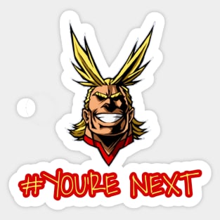 Allmight Declaration Sticker